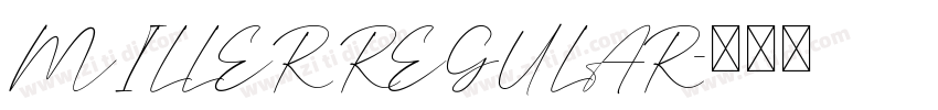 MILLER REGULAR字体转换